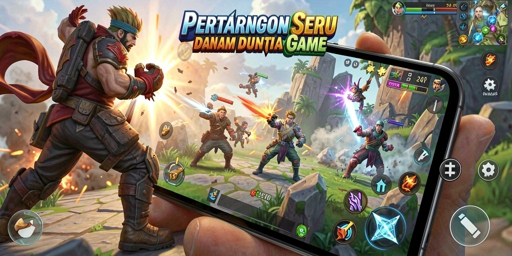 Tampilan menegangkan saat karakter bertarung dalam 34R.