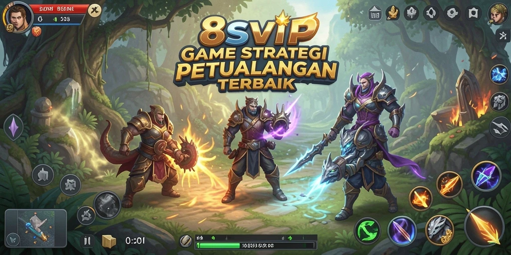 Tampilan utama gameplay <strong>8SVIP</strong> dengan strategi dan pertempuran yang seru.