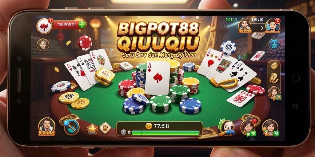 Tangkapan layar gameplay QiuQiu BIGPOT88 yang menarik.