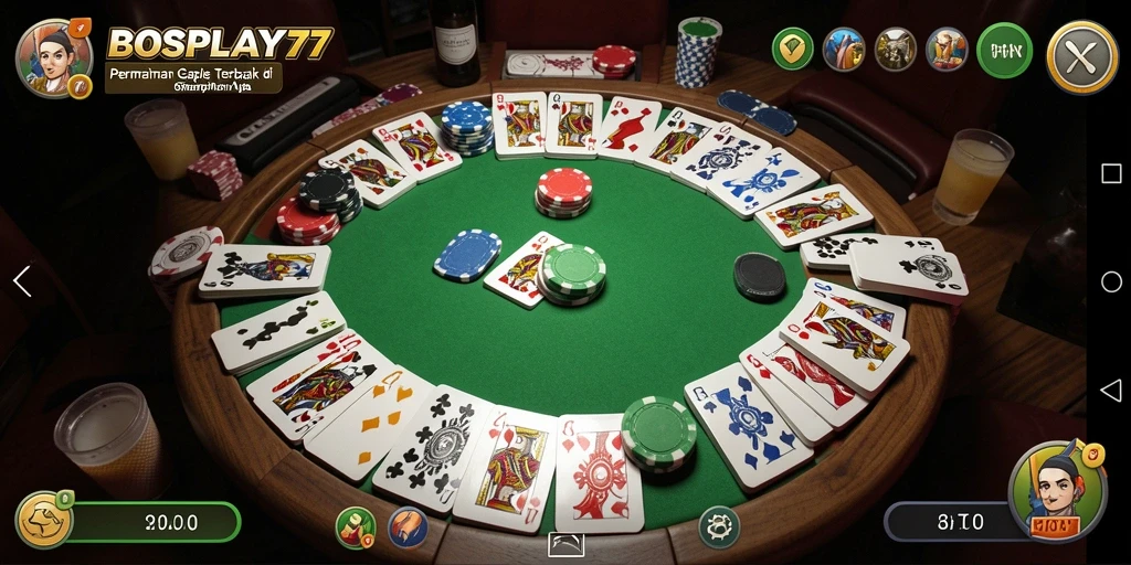 Screenshot gameplay Gaple yang interaktif dan seru.