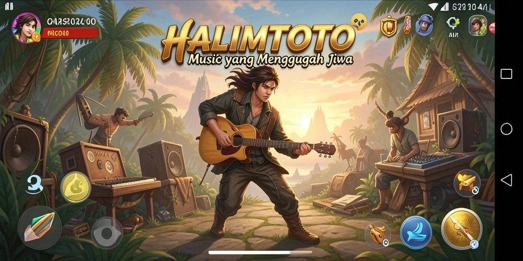 Tampilan gameplay HALIMTOTO yang menarik dan penuh warna.