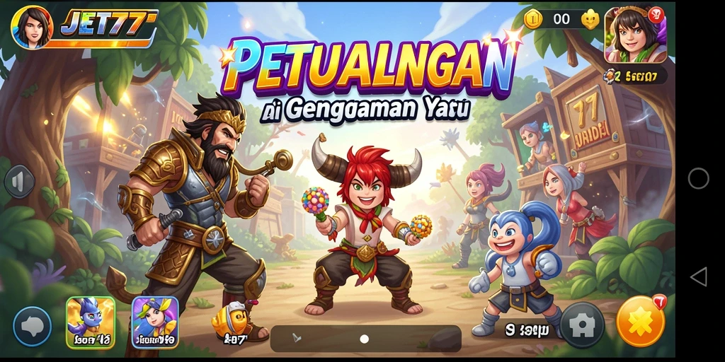 Tampilan gameplay seru dan menantang di JET77.