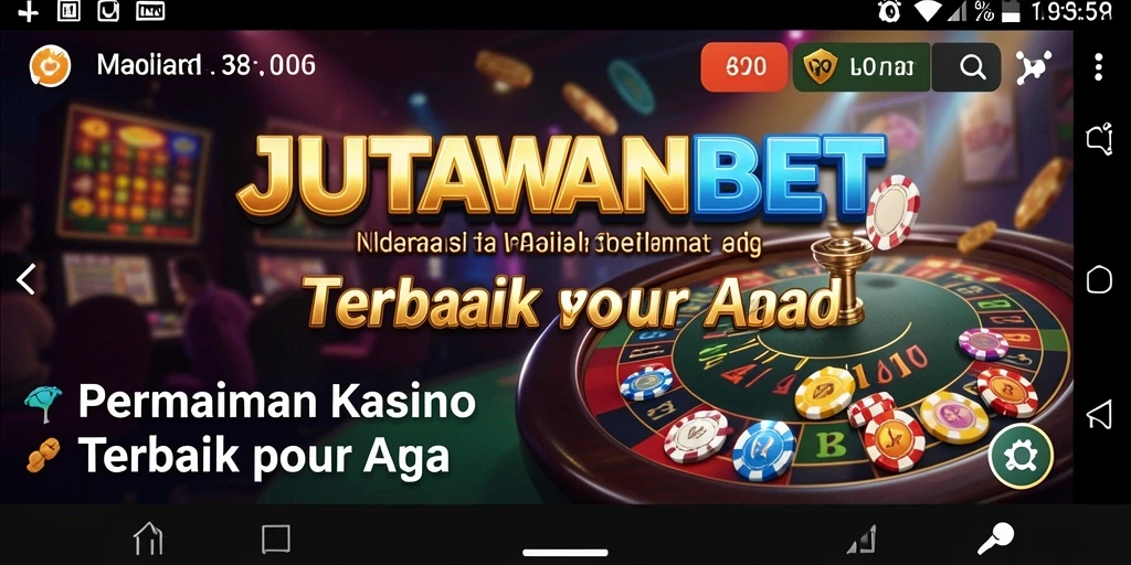 Screenshot gameplay JUTAWANBET menampilkan pengalaman kasino yang seru.