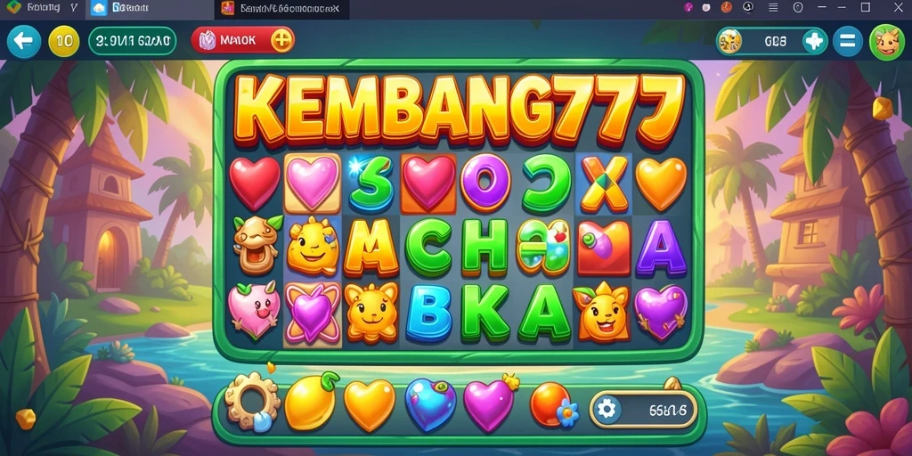 Tampilan gameplay KEMBANG777 yang seru dan penuh warna.