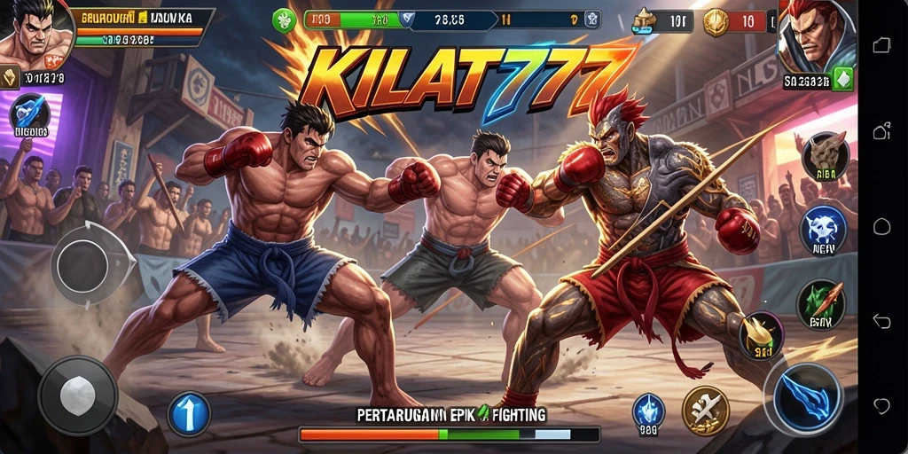 Tampilan gameplay KILAT777 yang mendebarkan dan penuh aksi.