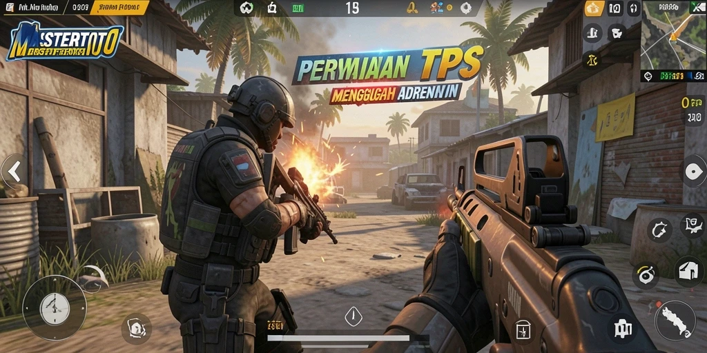 Tampilan gameplay seru di MASTERTOTO dengan aksi TPS yang intens.