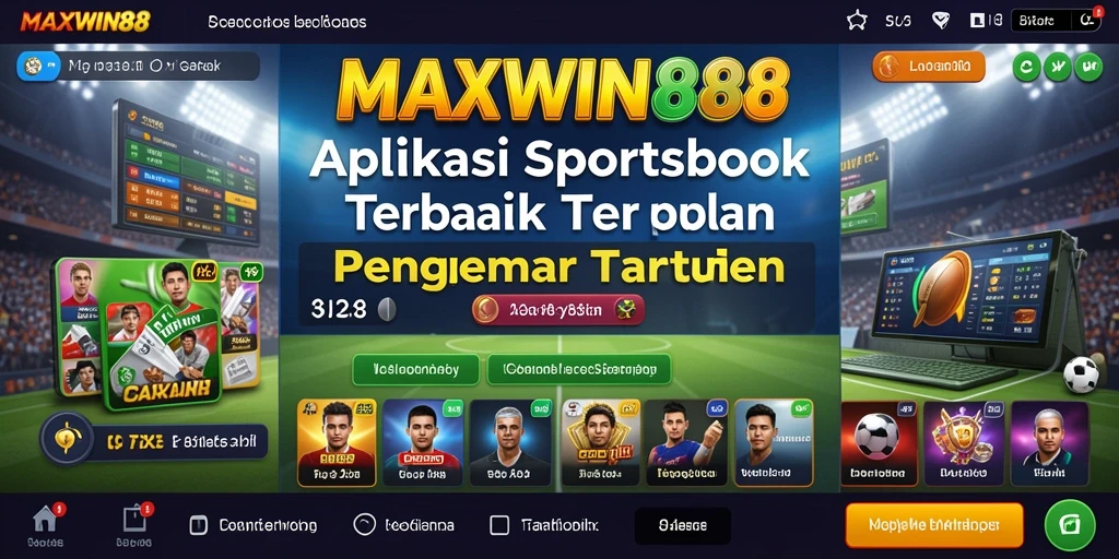 Tampilan gameplay menarik dari aplikasi MAXWIN88 Sportsbook.