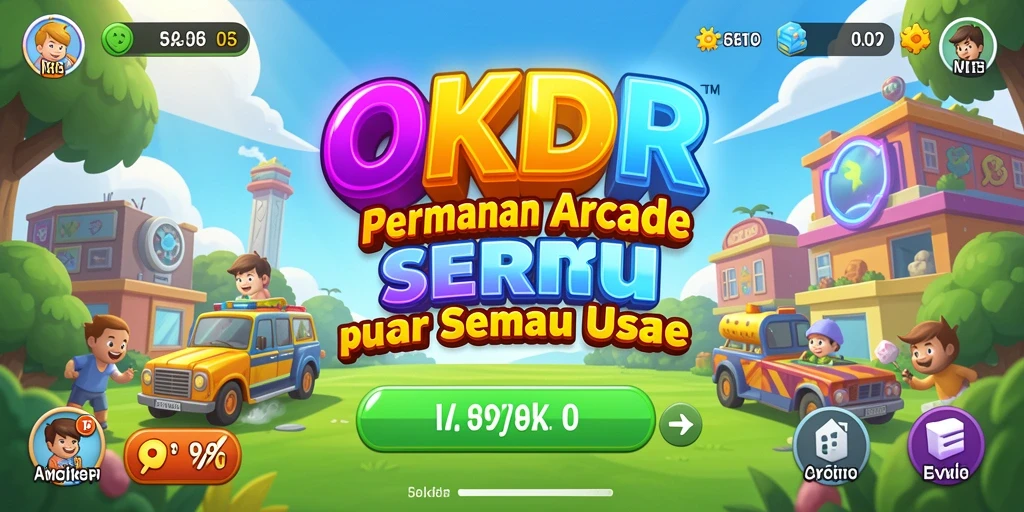 Tampilan gameplay seru dari OKIDR yang menantang dan penuh warna.