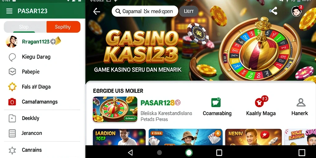 Screenshot PASAR123 menunjukkan gameplay Kasino yang memikat dan interaktif.