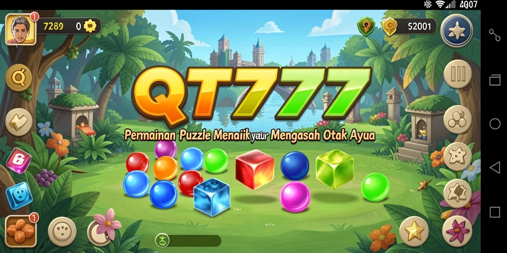 Tampilan screenshot yang menampilkan gameplay seru dari QT777.