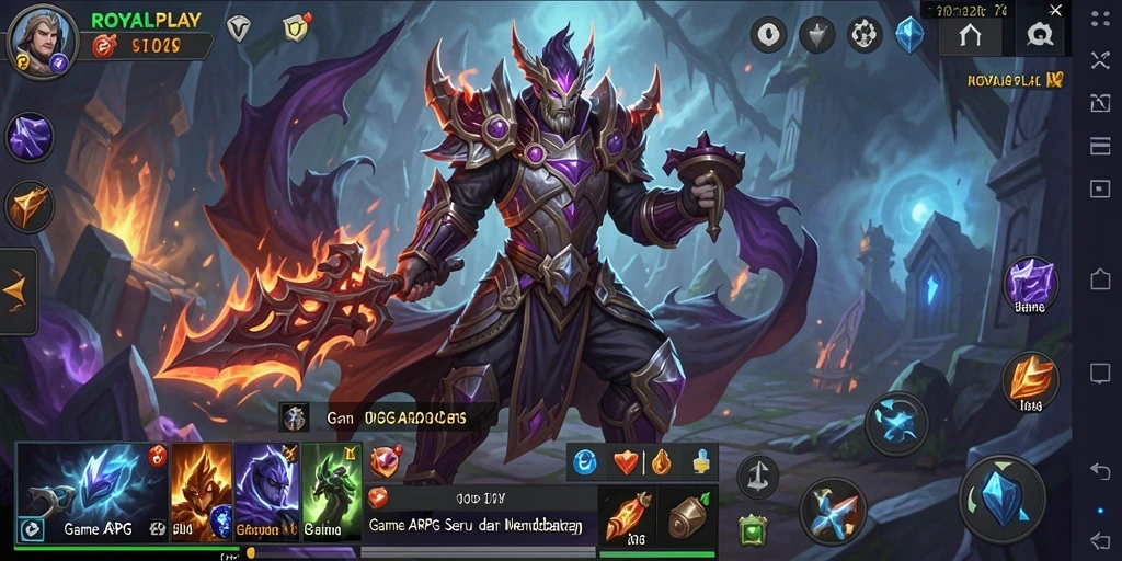 Tampilan gameplay yang epik dan menarik di ROYALPLAY.