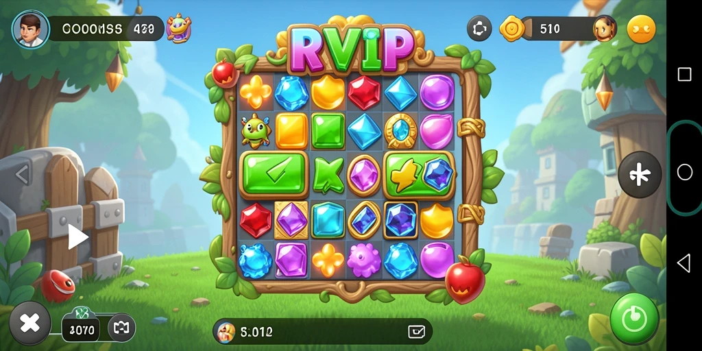 Gameplay RVIP yang seru dengan grafis cerah dan menarik.