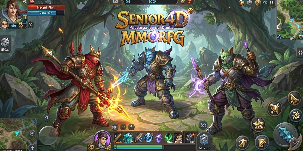 Tampilan gameplay <strong>SENIOR4D</strong> yang menarik dan penuh aksi.