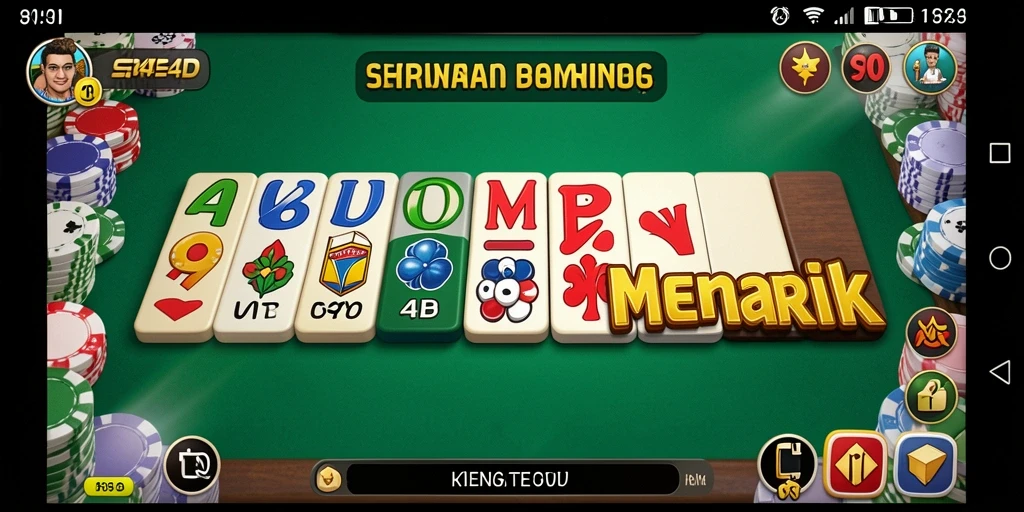 Screenshot SINTE4D menampilkan aksi seru permainan Domino.