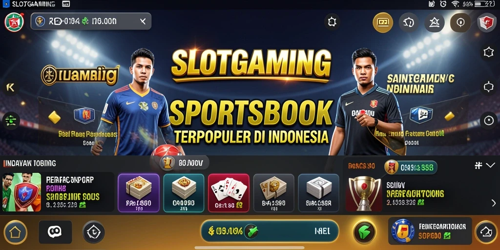 Tampilan gameplay seru dalam aplikasi SLOTGAMING untuk pengalaman Sportsbook yang mengasyikkan.