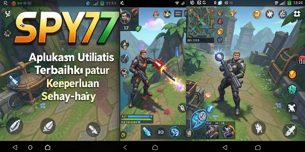 Tampilan antarmuka SPY77 yang sederhana dan intuitif.