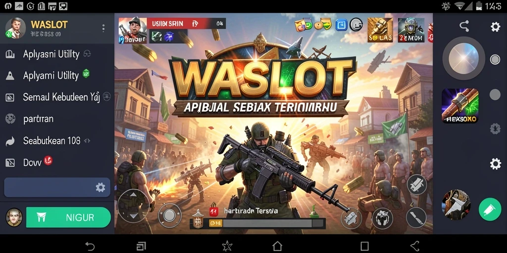 Tampilan antarmuka aplikasi WASLOT yang sederhana dan mudah digunakan.